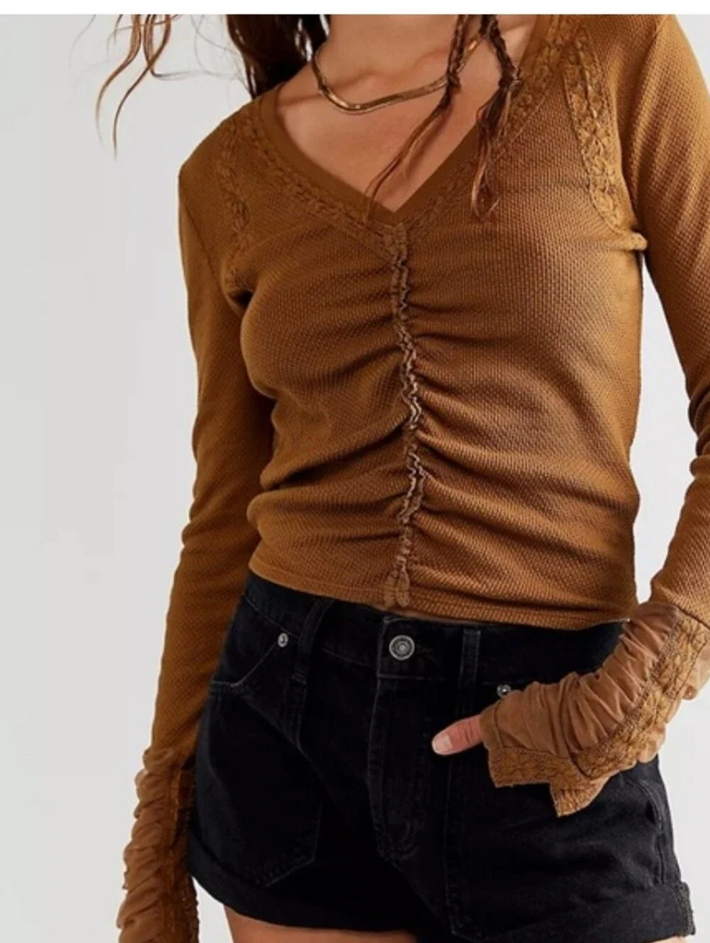 Free People Wear Me Out Top
